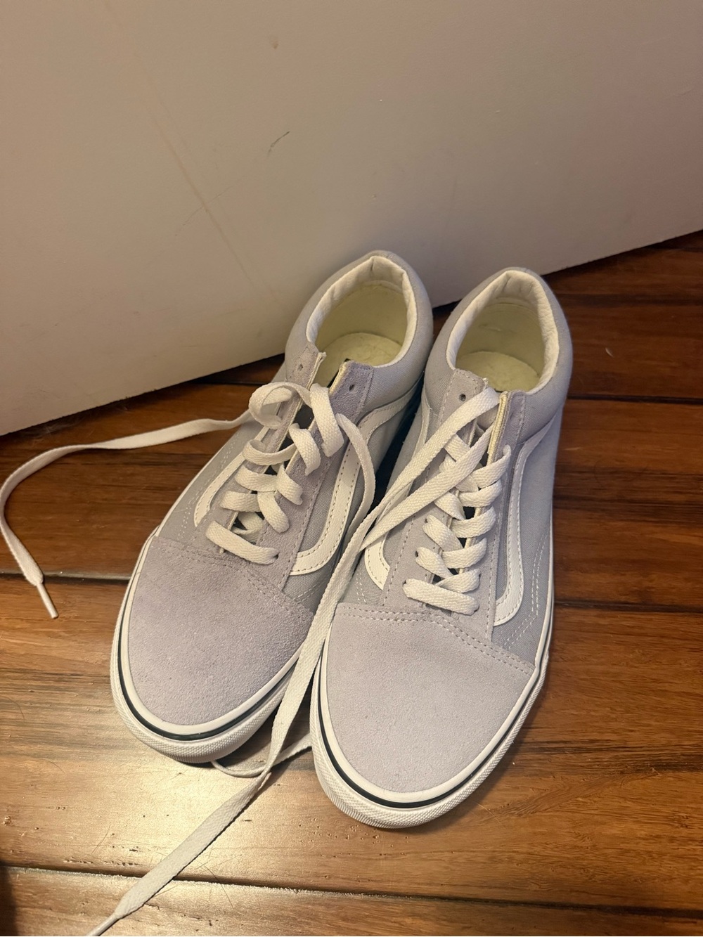 Vans Old Skool Sneakers in Light Gray and White